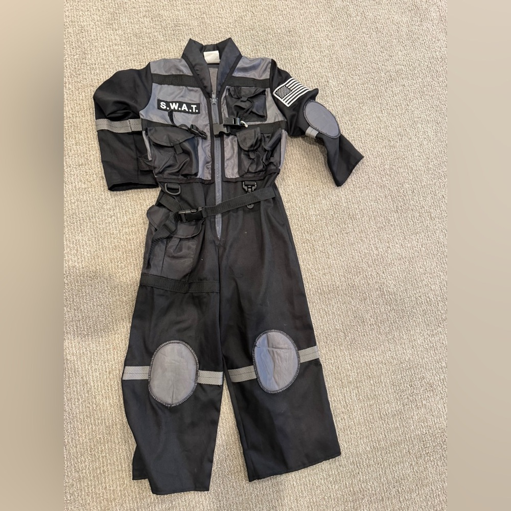 Black and Gray SWAT Costume